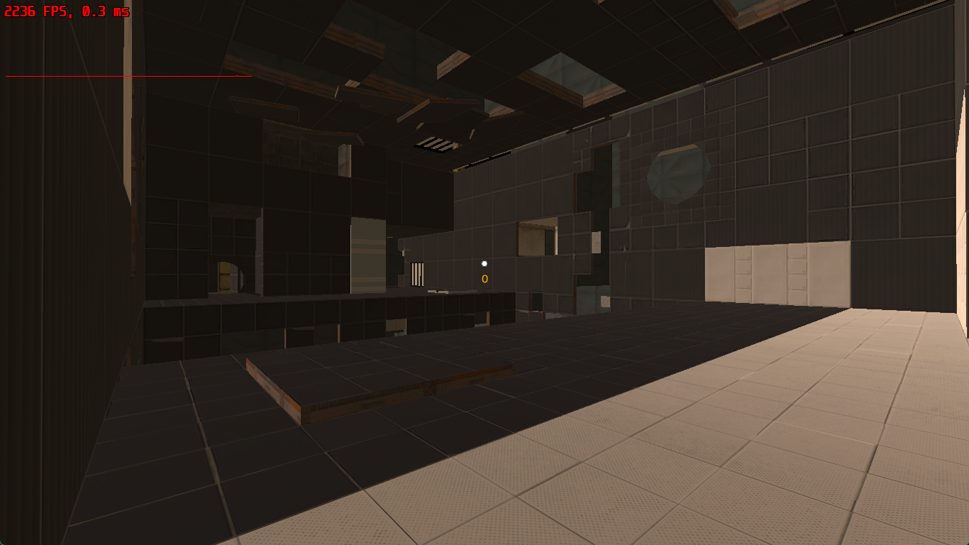 Screenshot of a map from Portal 2 loaded in TASBox